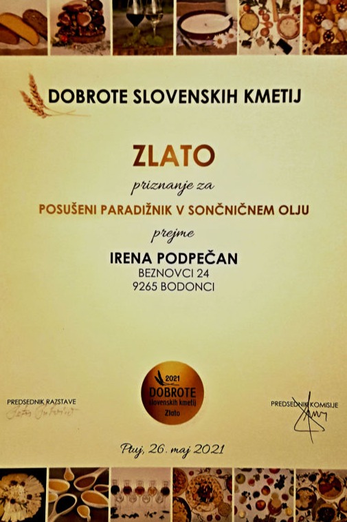 Paradiznik suhi v olju